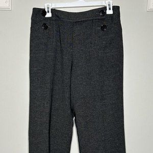 Ann Taylor Dress Pants Women's 10 Signature Fit High-Rise Gray Office Business